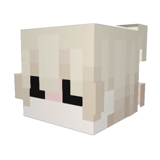 Vicrod Minecraft avatar head, 3D render