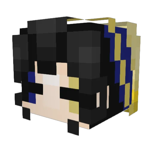 Victart Minecraft avatar head, 3D render