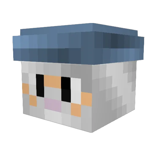 Victavios Minecraft avatar head, 3D render