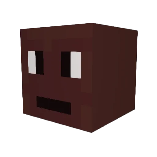 Victim160 Minecraft avatar head, 3D render