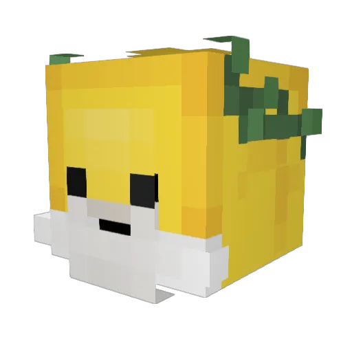 Victim Minecraft avatar head, 3D render