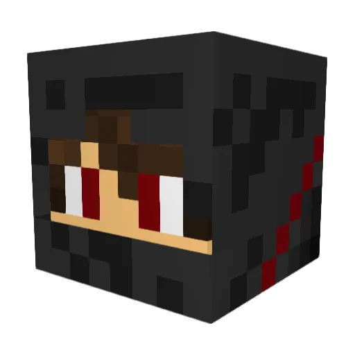 Victini59 Minecraft avatar head, 3D render