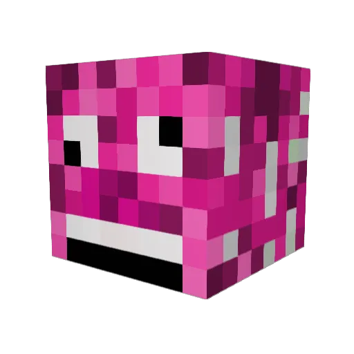 Victirius Minecraft avatar head, 3D render