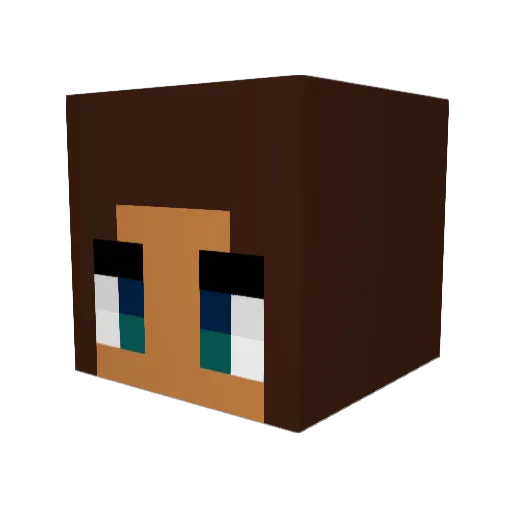 VictoPyro Minecraft avatar head, 3D render