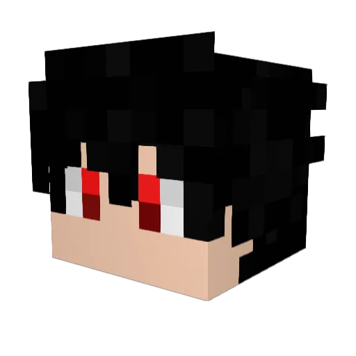 Victoor11 Minecraft avatar head, 3D render