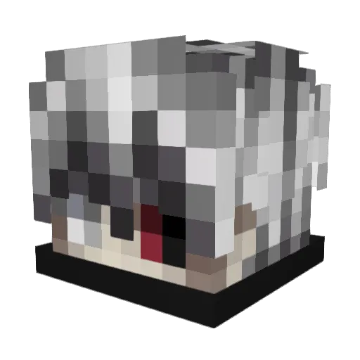 Victor0227 Minecraft avatar head, 3D render