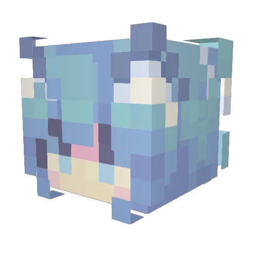 Victor121211 Minecraft avatar head, 3D render