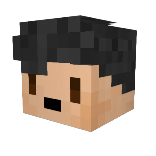 Victor263 Minecraft avatar head, 3D render