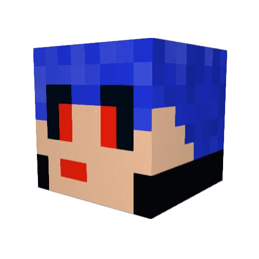 Victor8336 Minecraft avatar head, 3D render