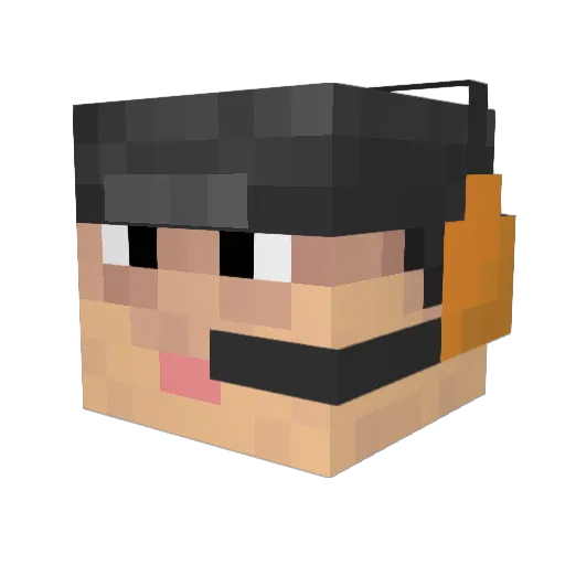 VictorAleksander Minecraft avatar head, 3D render