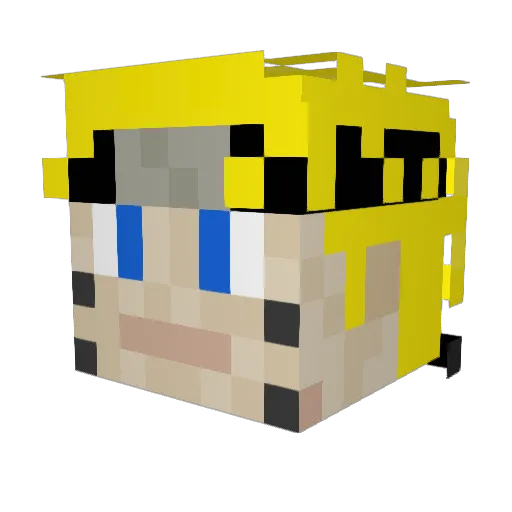 VictorCastillo42 Minecraft avatar head, 3D render