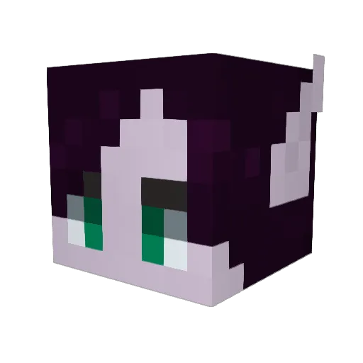 VictorElfELf Minecraft avatar head, 3D render