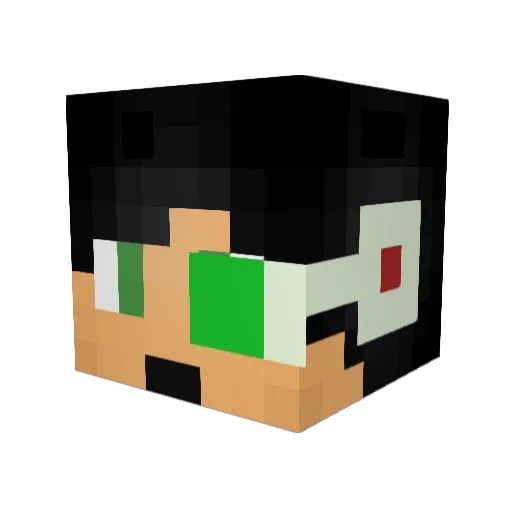 VictorGMZ15 Minecraft avatar head, 3D render