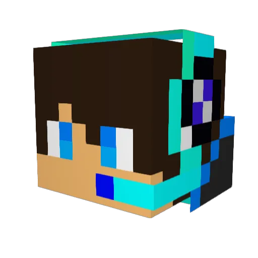 VictorHugo26 Minecraft avatar head, 3D render