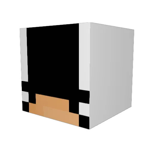 VictorKS Minecraft avatar head, 3D render