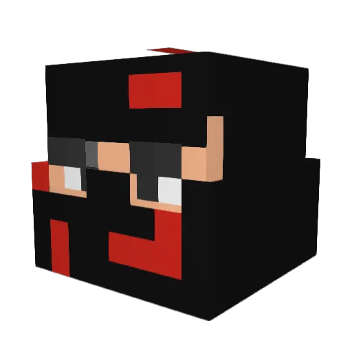 VictorLindelof Minecraft avatar head, 3D render