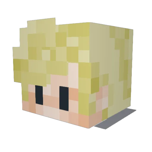 VictorMaximus Minecraft avatar head, 3D render