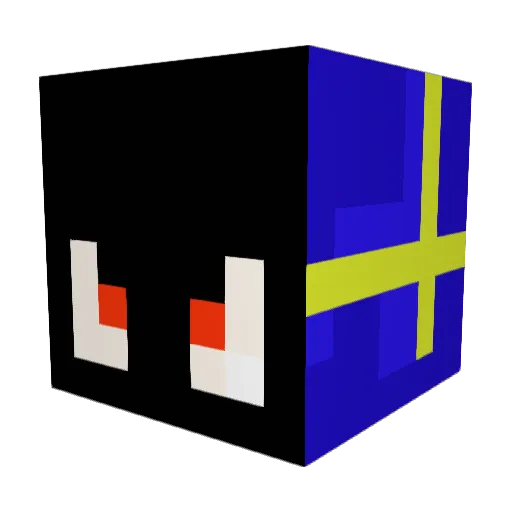 VictorNorlander Minecraft avatar head, 3D render