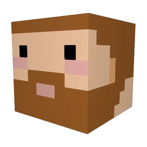 VictorPH05 Minecraft avatar head, 3D render