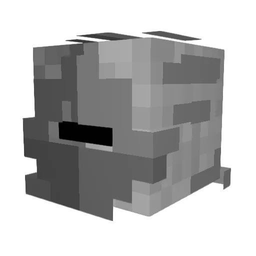 VictorQ Minecraft avatar head, 3D render