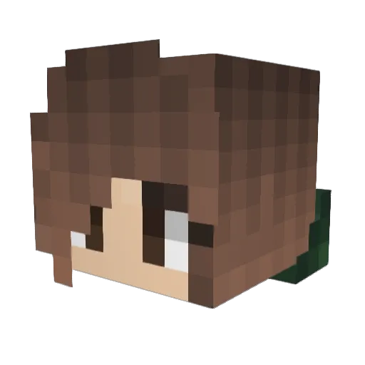 VictorS19 Minecraft avatar head, 3D render