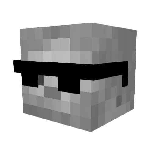 VictorVillano Minecraft avatar head, 3D render