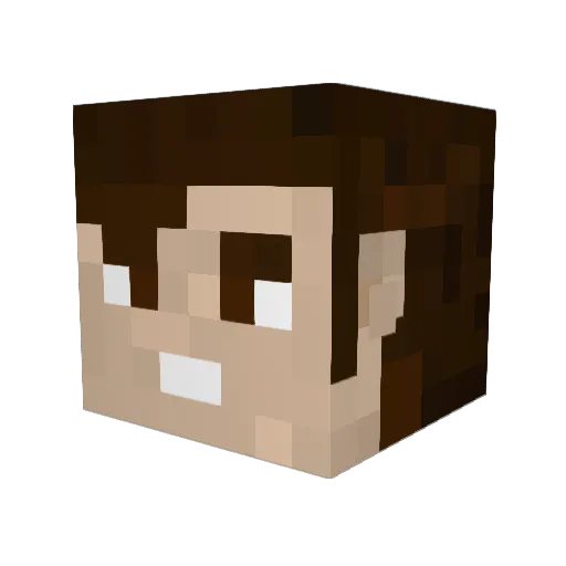 Victor_Craft22 Minecraft avatar head, 3D render