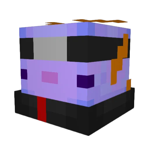 Victor_Holl Minecraft avatar head, 3D render