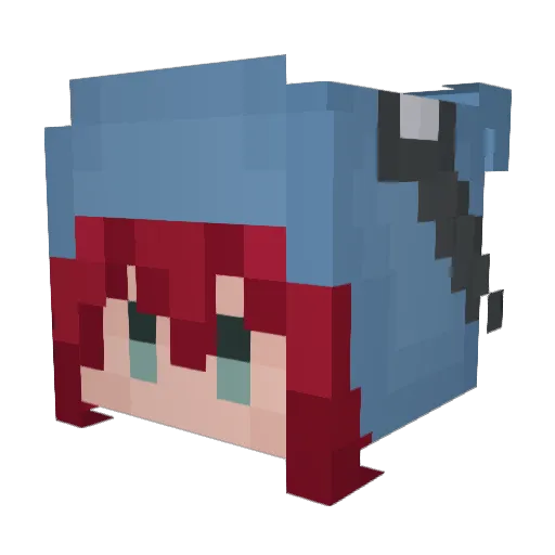 Victor_Sword Minecraft avatar head, 3D render