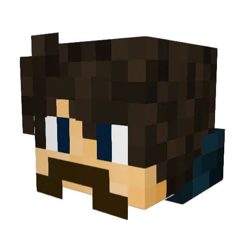 Victorbvh1234 Minecraft avatar head, 3D render