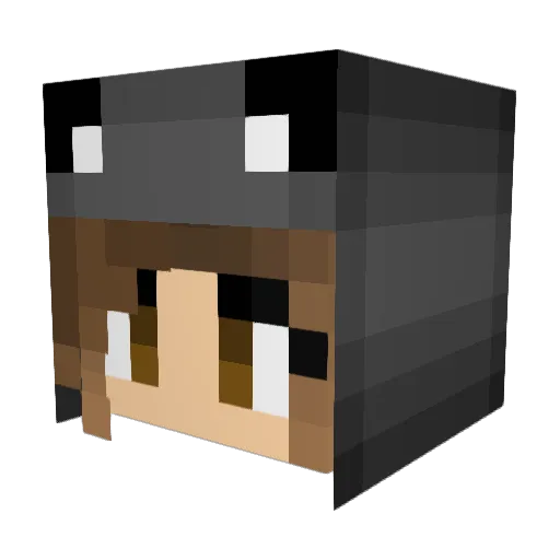 Victoria702603 Minecraft avatar head, 3D render