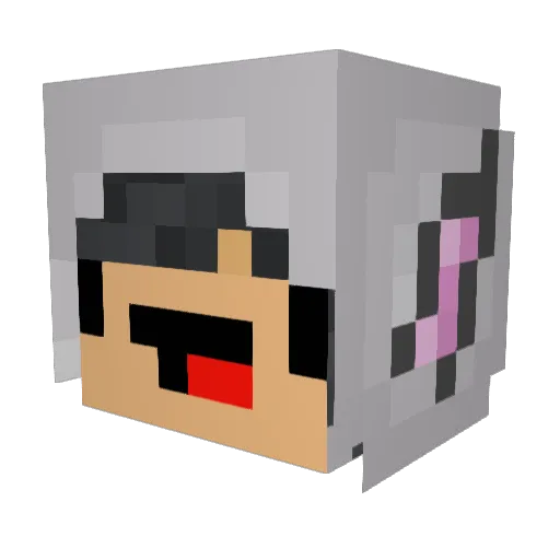 VictoriaTheGoat Minecraft avatar head, 3D render