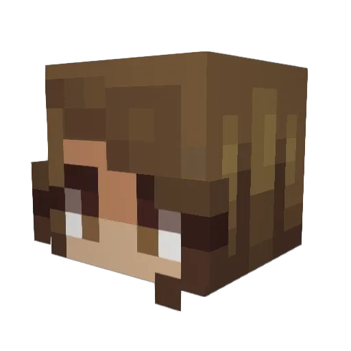 Victoria_Pickles Minecraft avatar head, 3D render