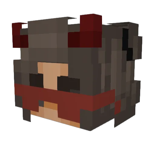 Victoria_lolo Minecraft avatar head, 3D render