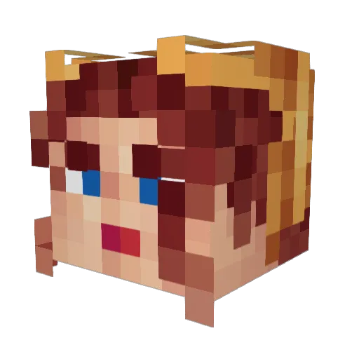 VictorianFog Minecraft avatar head, 3D render