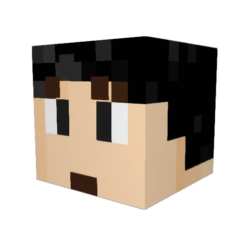 Victorinoly Minecraft avatar head, 3D render