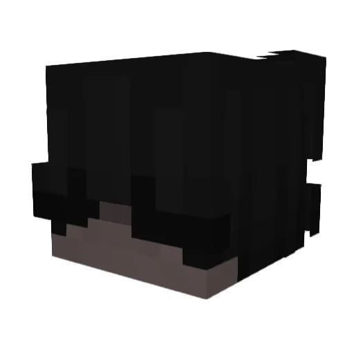 VictorioX Minecraft avatar head, 3D render