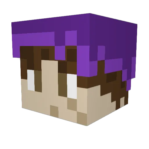 VictoriousCookie Minecraft avatar head, 3D render
