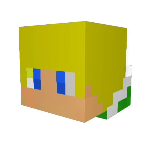 VictoriousNomis Minecraft avatar head, 3D render