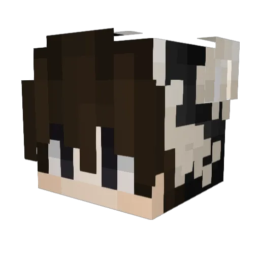 Victoriously Minecraft avatar head, 3D render