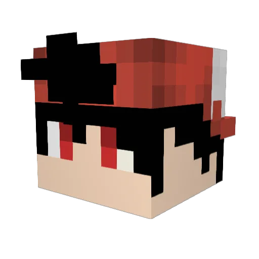 Victornatorpr Minecraft avatar head, 3D render