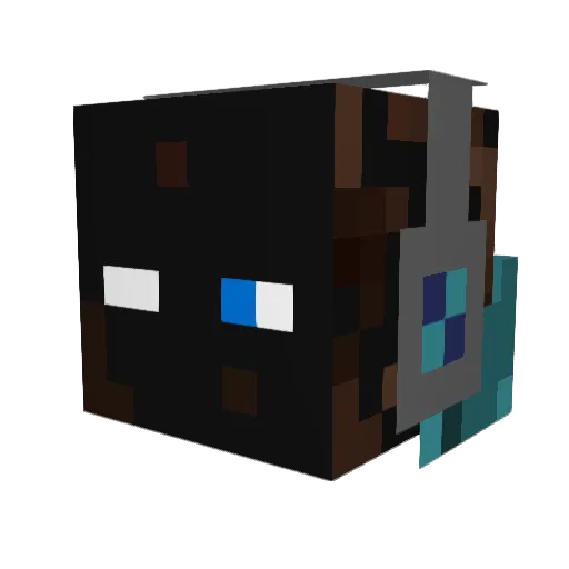 Victorroshest Minecraft avatar head, 3D render