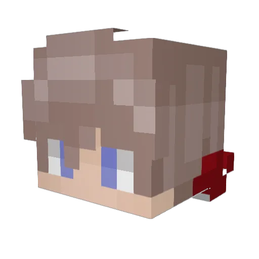 VictoryRoyalX Minecraft avatar head, 3D render