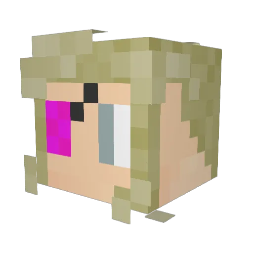 Victory_F66 Minecraft avatar head, 3D render