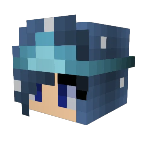 Victoryous Minecraft avatar head, 3D render