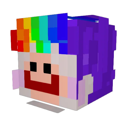 Victrusk Minecraft avatar head, 3D render