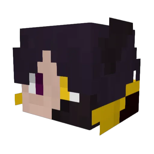 Victurix Minecraft avatar head, 3D render