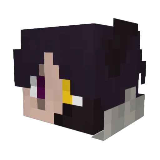 Victurix Minecraft avatar head, 3D render