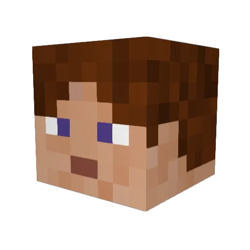 Victus1519 Minecraft avatar head, 3D render