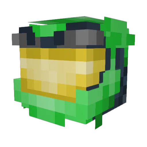 Victuus Minecraft avatar head, 3D render